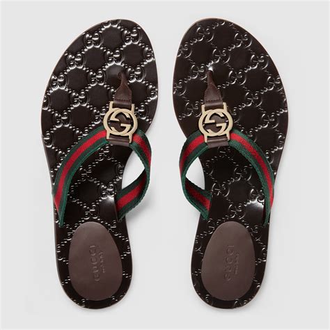 gucci thong web sandals|authentic gucci thong sandals.